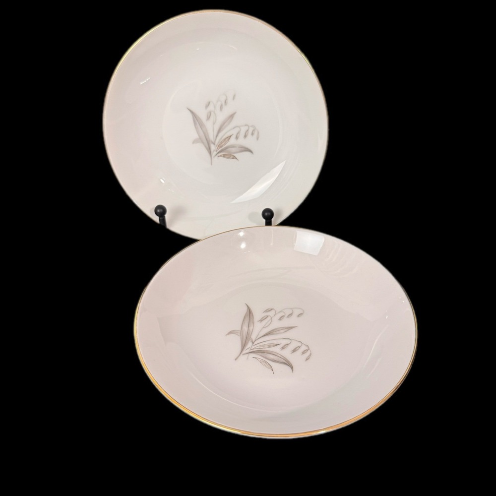 Kaysons Fruit Bowls Home 5" White Golden Rhapsody Fine China Set of 2 Japan
